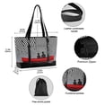 thumbnail image 2 of FORMRS Canvas Laptop Tote Bag for Women with 15.6" Computer Compartments Shoulder Handbag, Red Boat, 2 of 7