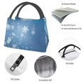 thumbnail image 4 of Disketp Snowflakes1 Bolsa Térmica Estampada, Bolsa Térmica Aislante para Almuerzo, Playa y Campamento, 4 of 6