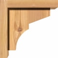 thumbnail image 3 of 5 1/2"W x 8"D x 8"H Monterey Smooth Corbel w/Backplate, Western Red Cedar, 3 of 9