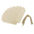 thumbnail image 2 of GUOOL 10 Pieces Unfinished Wooden Bookmarks with Hanging Ropes for DIY Hand Crafts 12cmx3cm, 2 of 9