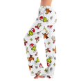 thumbnail image 2 of Women Christmas Print Lounge Pants Drawstring Soft Sleepwear Holiday Pajama Bottoms Comfy Homewear Trousers for Holiday Mornings, 2 of 6