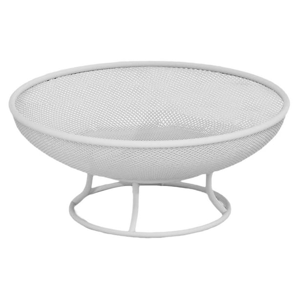 Frutero con pedestal, cesta para verduras, regalo familiar, centro de mesa con patas Blanco