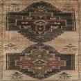 thumbnail image 1 of Ahgly Company Indoor Square Traditional Bakers Brown Persian Area Rugs, 5' Square, 1 of 6