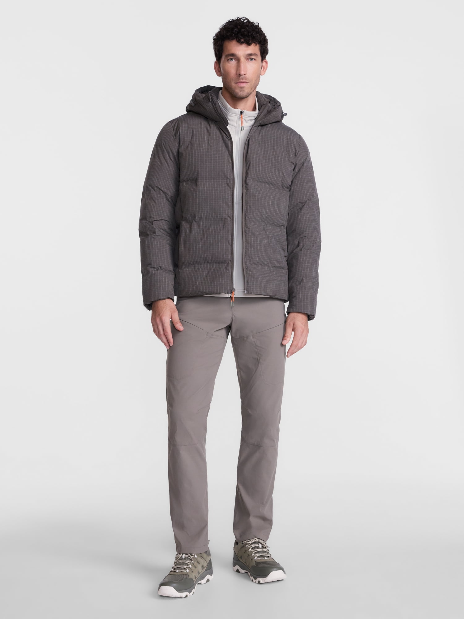 Ozark Trail Men's and Big Men's Ripstop Puffer Jacket, Sizes S-3XL