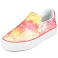 thumbnail image 5 of Slip-on Sneakers for Women Yellow Canvas Flat Shoes Casual Shoes Size 8, 5 of 9