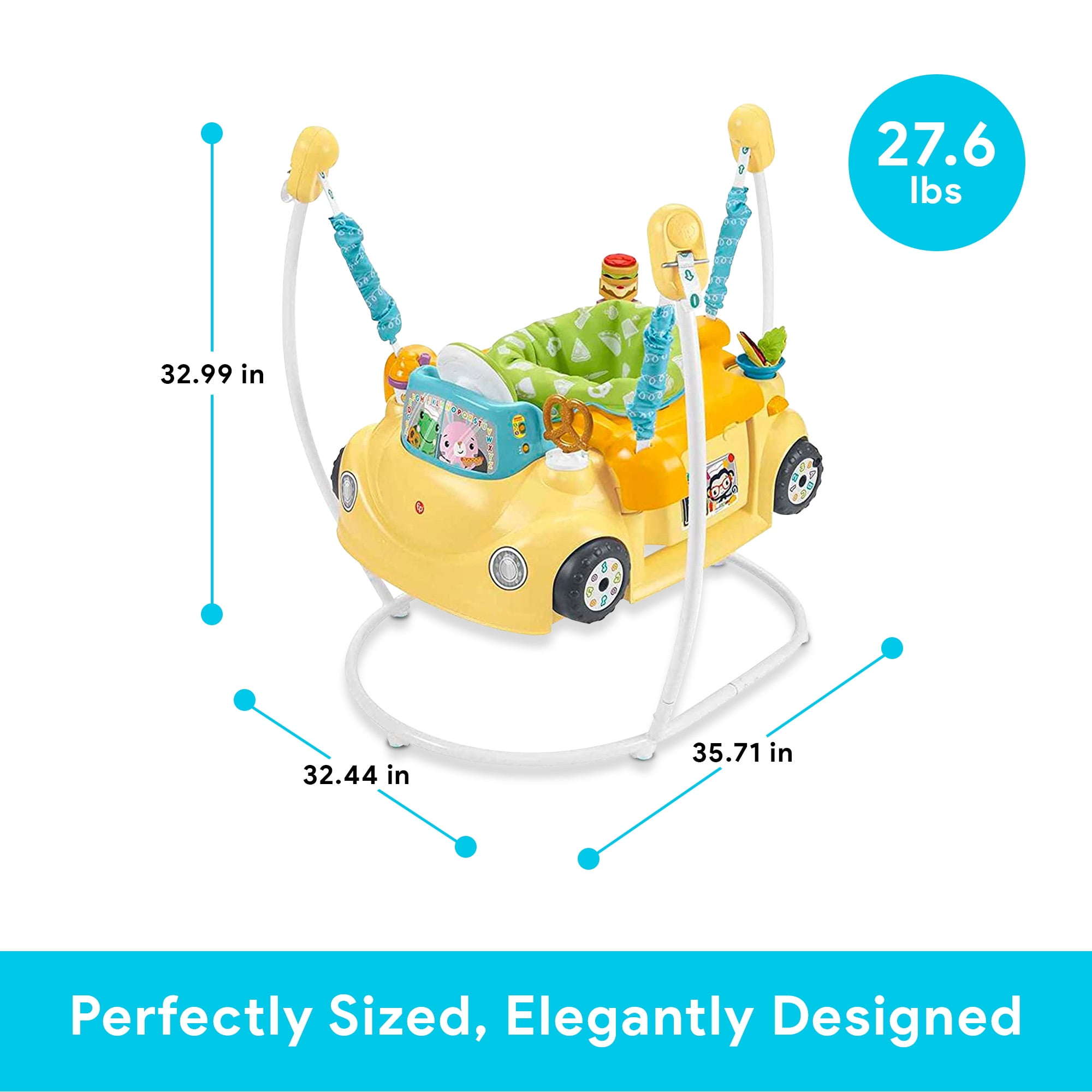 Fisher Price Baby Jumper Activity Center 2 In 1 Servin Up Fun Jumperoo for Infants Walmart