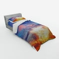 thumbnail image 3 of Ambesonne Colorful Bedding Set 4 Pcs, Sunset Cloudscape Sky, Queen, Orange Blue, 3 of 3