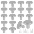 thumbnail image 1 of Perillas para cajón Romeda de acero inoxidable plateado de 30 mm, 12 piezas, 1 of 7