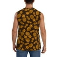 thumbnail image 4 of Balery Colorful Pineapple Men's Sleeveless Muscle Shirts Workout Tank Top, Moisture Wicking, Odor Protection-Large, 4 of 8