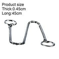 thumbnail image 2 of Chain Dog Choke Collar ,Puppy Metal Snake Chain Slip Collar Choker for Training Walking B, 2 of 5