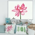 thumbnail image 2 of Designart 'Ancient Detail of A Pink Lotus' Traditional Framed Canvas Wall Art Print, 2 of 5