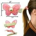 thumbnail image 2 of Stylish Fabric Butterfly Hair Clips: 1 Pack, 2 of 9