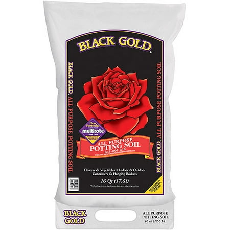 Black Gold 1410102 16 QT U 16 Quart All Purpose Potting Soil (Best Soil For Outdoor Weed Plants)