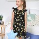 thumbnail image 4 of Fotbe Daisy Vestido de Dormir para Niñas de 3 a 10 Años, Mangas Cortas, Estilo Princesa, Pijama Camisón con Mangas Voladas-Medium, 4 of 6