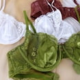 thumbnail image 2 of Conjunto de ropa interior de encaje satinado ultrafino para pecho grande, pecho pequeño, sujetador femenino antiflacidez, 2 of 5