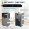 thumbnail image 2 of 8000 BTU Portable Air Conditioner – 2025 Upgrade 3-in-1 AC Unit with Remote Control, LED Display, 24H Timer, Ultra-Quiet, Window Kit for Rooms up to 350 Sq.Ft, Gray, 2 of 7