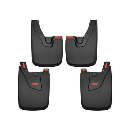 Husky Liners Front & Rear Mud Guards Fits 2019-2024 Dodge Ram 2500/3500 w/OEM Fender Flares Excludes Power Wagon/Excludes Dually Front & Rear Set - Black, 4 Pc. 58056
