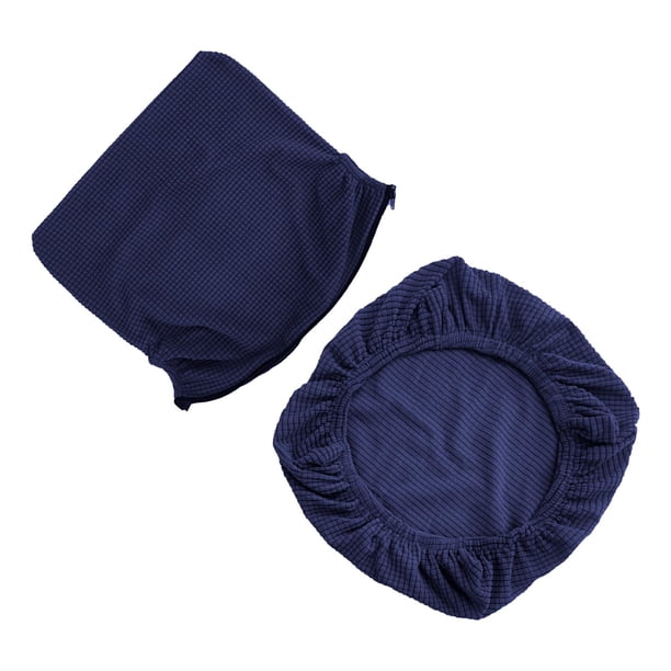 Funda de silla lavable y elástica, protector de asiento de silla, funda de asiento de silla para Azul marino