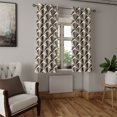 thumbnail image 2 of Ambesonne Grommet Curtain, , 50"x60", Warm Taupe and Dark Grey, 2 of 5