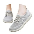 thumbnail image 3 of Women's Slip On Sneakers Machine Washable Easy Care Women's Casual Shoes Breathable Mesh On Comfortable Flat Walking Shoes For Daily Wear With Jeans All Season, 3 of 8