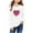 White, variant on Spazoro Kids Girls Sweatshirts, Crew Neck Heart Print Valentine's Day Long Sleeve Casual Blouses Tops for Child Girls Black Size 2 T