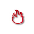 thumbnail image 1 of Fire Flame Cookie Cutter (1 Inch), 1 of 8