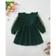 thumbnail image 4 of Vestido Sweetabby de punto verde para niños pequeños, manga larga de 4 a 5 años, 4 of 8