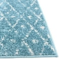 thumbnail image 7 of Unique Loom Paxon Trellis Collection Area Rug - Maeve (4' x 6' Rectangle Teal blue/Ivory), 7 of 7