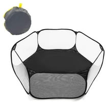 WLGJL Ball Pit Play Tent, Ball Pit Tent Foldable Ball Pits for  Ball Pool Crawl Fence Indoor Outdoor for Boys Girls, Balls Not Included (Black)