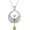 August(Peridot), variant on LONAGO Phoenix Necklace with Synthetic Birthstone Nirvana Rebirth Phoenix Pendant Necklace Gift for Women