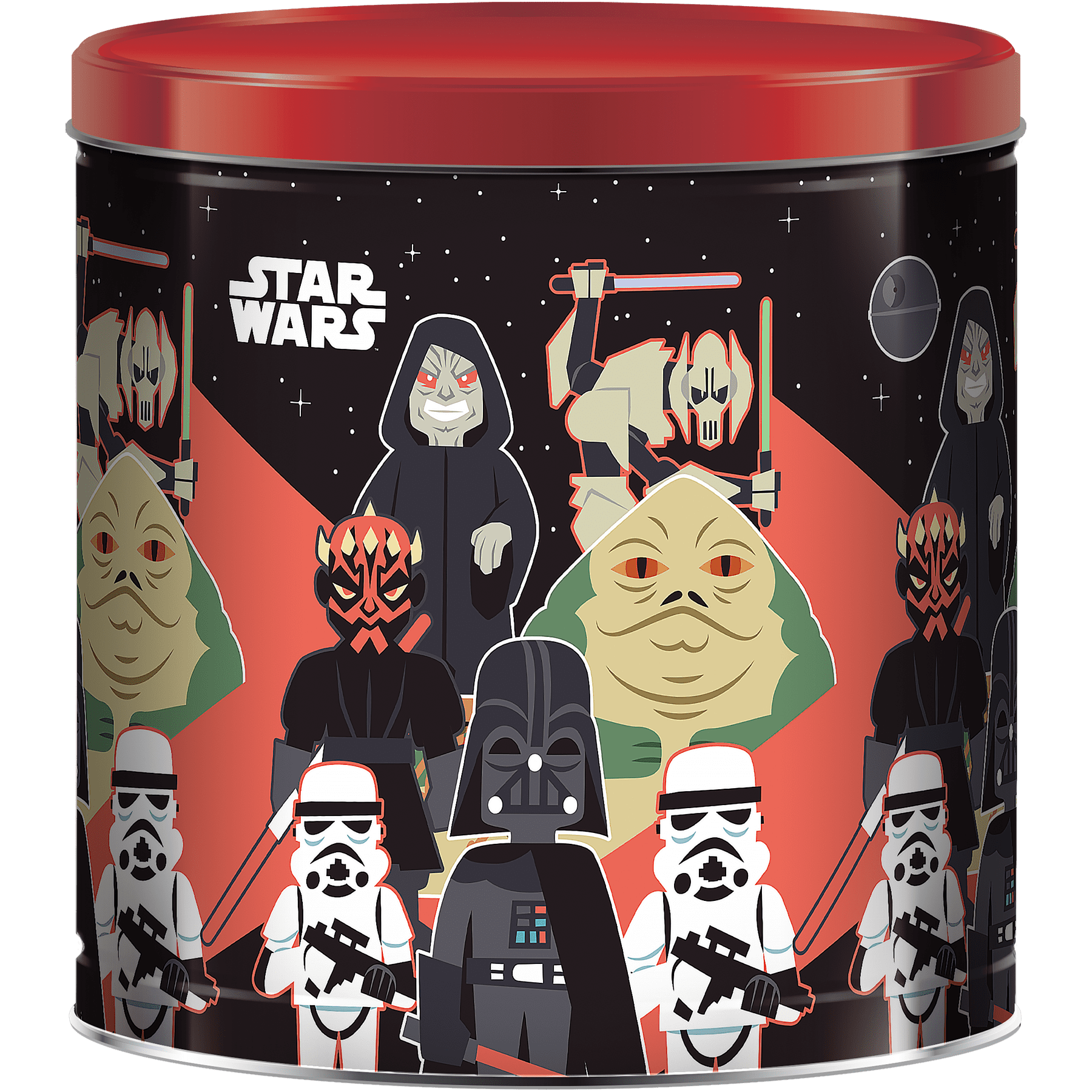 (2 pack) GiftPop Holiday Popcorn Tin, Star Wars® Villains, Assorted Popcorn, 21 oz.