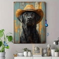 thumbnail image 4 of Qisvanset Toile Murale Encadrée 12x16 Pouces Cowboy Labrador Western Ranch Animal de Compagnie Toile, 4 of 8