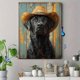 thumbnail image 4 of Qisvanset Framed Canvas Wall Art 12x16 Inch Cowboy Labrador Western Ranch Pet Canvas Art, 4 of 5