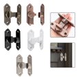 thumbnail image 5 of LYLONG Cabinet Locks Locks for Cabinets 90 Degree Stainless Door Latch Sliding Screen Door Latch Barn Door Lock Hasp Black, 5 of 8