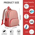 thumbnail image 2 of Night Owl Pattern Ergonomic Student Backpack - Breathable & Adjustable Bookbag with Double Zipper, 2 of 2