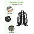 thumbnail image 4 of Mochila transparente MAY TREE, bolsa transparente para eventos de estadio, negra, 4 of 7