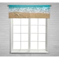 thumbnail image 1 of EREHome starfish on a beach sand Window Curtain Valance Rod Pocket Size 54x18 Inch, 1 of 1