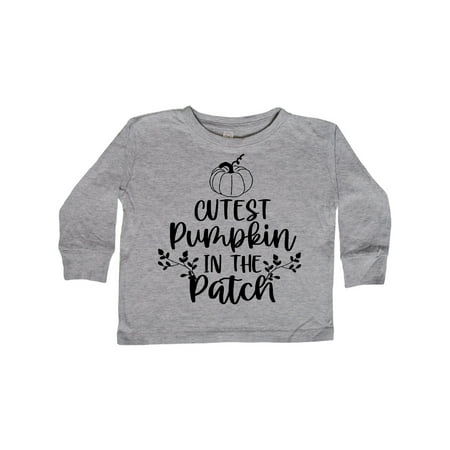 

Inktastic Thanksgiving Cutest Pumpkin in The Patch Gift Toddler Boy or Toddler Girl Long Sleeve T-Shirt