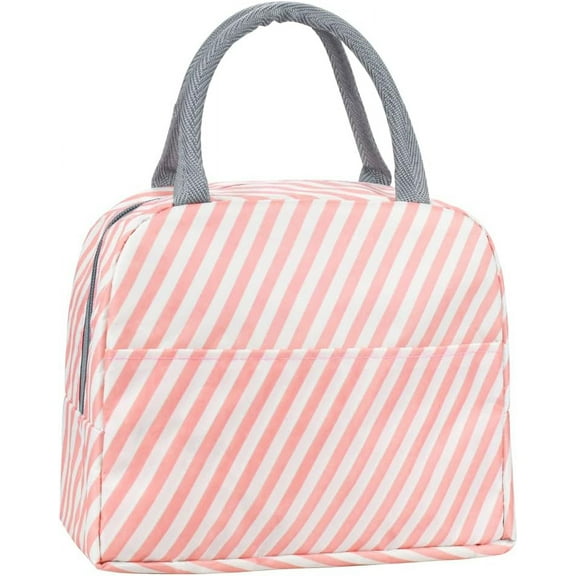 Insulated Lunch Bag Women, Small Lunch Box for Women, Freezable Tote Bag, Adult Waterproof Lunchbox for Office Picnic Beach Workout Travel