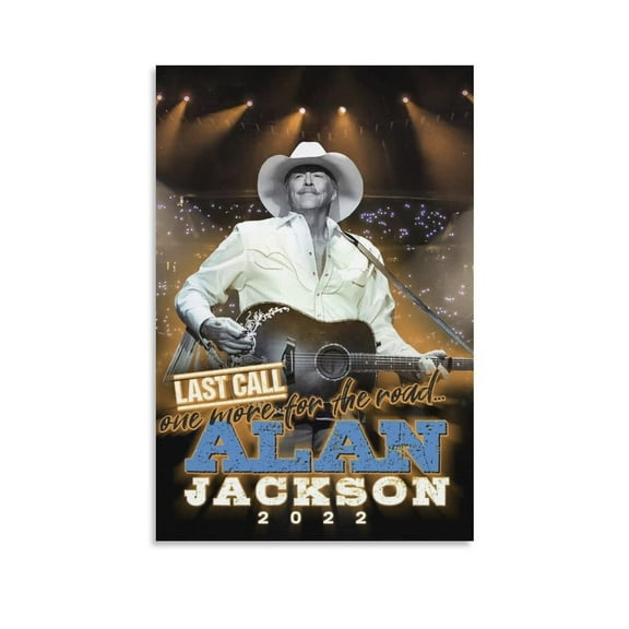 Alan Jackson Singer Photo Poster Country Pop Music Poster Wall Art Poster Scroll Canvas Painting Picture Living Room Decor Home