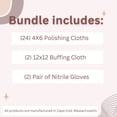 thumbnail image 6 of (Qty 2) of Cape Cod Polishing Metal Tin Bundle for Fine Metals | Each Tin Contains (12) 4X6 Polishing Cloths | (1) 12x12 Buffing Cloth | (1) Pair of Nitrile Gloves, 6 of 8