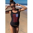 thumbnail image 3 of 4th Of July Stars and Strings Guitar American Flag Women's Juniors Tank Top, 3 of 5
