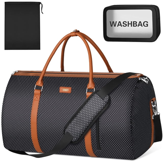 Juego de 3 bolsas de ropa TIBES, bolsa de viaje convertible para equipaje de mano