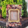 thumbnail image 3 of America Forever Spring Monogram Garden Flag Letter U 12.5 x 18 inches Double Sided Vertical Outdoor, Yard, Lawn, Seasonal Decorative Floral Wreath, Roses, Summer Floral Flag, 3 of 5