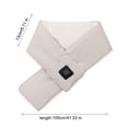 thumbnail image 3 of Clearance! Rechargeable Heated Scarf Smart Electric Heating Scarf for Women Usb Charging Winter Down Cloth Warm Neck Pad 5 Seconds Fast Heat Lasting 55掳C 41.34in, 3 of 5