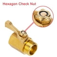 thumbnail image 3 of Garden Hose Shut Off Valve, Heavy Duty Brass Shut Off Valve for Garden Hose with 2 Rubber Washers, 3/4 Inch, 2 Pack, 3 of 4