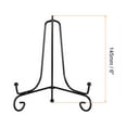 thumbnail image 2 of Unique Bargains 2Pack 6 Inch Plate Stands for Display Iron Folding Easel Plate Holders, Black, 2 of 5