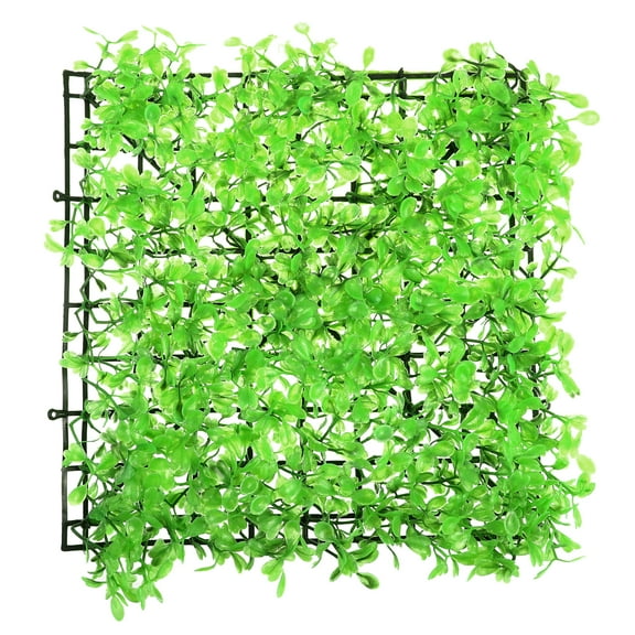 Unique Bargains 1 Pcs Fish Tank Artificial Grass Mat Aquarium Artificial Plastic Lawn Decoration Green 10.24x10.24 Inch