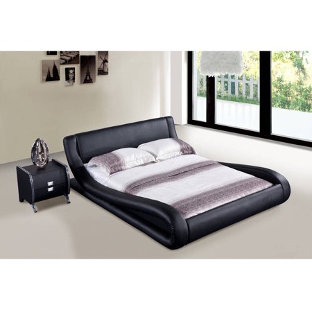 platform bed leather dona faux eastern contemporary king oliver dialog displays option button additional opens zoom low profile walmart