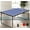 4.5Ft-Blue, variant on 6Ft Foldable Table Tennis Game Set, Mid-Size Ping Pong Table, Indoor/Outdoor Portable Table Tennis Table Set with Ping Pong Net, 2 Table Tennis Paddles and 3 Balls, Sliver+Cyan
